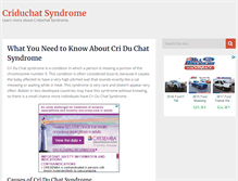 Tablet Screenshot of criduchatsyndrome.net